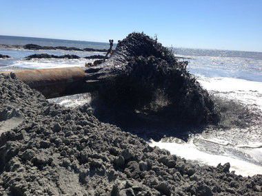 Dredged sand